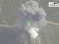 Không quân Syria nem bom huy diệt trụ sở của lực lượng Hồi giáo ở miền bắc Hama. Ảnh minh họa video Rusvesna