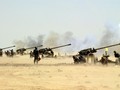 Pháo binh Syria bắn phá dữ đội chiến tuyến lực lượng Hồi giáo cực đoan ở Idlib, Hama. Ảnh minh họa South Front