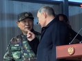Tổng thống Nga Vladimir Putin và Bộ trường quốc phòng Trung Quốc tham gia cuộc diễn tập. Ảnh minh họa video