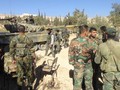 Binh sĩ lực lượng An ninh Quân đội Syria trên vùng ngoại ô Damascus.