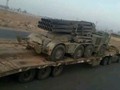 Pháo phản lực BM-27, được điều chuyển đến Hama, Idlib. Ảnh minh họa: Masdar News.