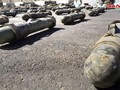 Vũ khí trang bị do quân đội Syria thu giữ được trên vùng ngoại ô Damascus. Ảnh: SANA.