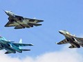 Các máy bay chiến đấu của Sukhoi: Su-57, Su-35S và vịt con Su-34. Ảnh minh họa Military Wach Magazine