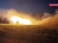 Pháo phản lực Grad quân đội Nga tấn công. Ảnh video Zvezda