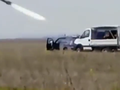 Quân đội Ukraienphóng tên lửa Brimstone trên xe dân sự ở Ukraine. Ảnh video Ukraine Military.
