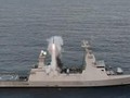 Hộ tống hạm INS Magen lớp Sa'ar - 6 Hải quân Israel phóng thử nghiệm tên lửa đánh chặn LRAD. Ảnh South Front