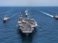 Cụm tấn công tàu sân bay USS Carl Vinson, Hải quân Mỹ. Ảnh: Sputnik