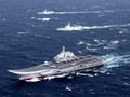 Biên đội tàu sân bay Liêu Ninh, Hải quân Trung Quốc. Ảnh: Reuters/Thời báo Tự do Đài Loan.