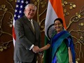 Ngoại trưởng Mỹ Rex Tillerson và Ngoại trưởng Ấn Độ Sushma Swaraj. Ảnh: The Express Tribune.