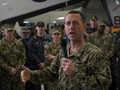 Đô đốc John Richardson. Tư lệnh hải quân Mỹ trên tàu sân bay USS Ronald Reagan. Ảnh: Facebook.
