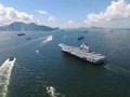 Biên đội tàu sân bay Liêu Ninh, hải quân Trung Quốc. Ảnh: Sina.