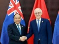 Thủ tướng Chính phủ  Nguyễn Xuân Phúc và Thủ tướng Australia Malcolm Turnbull. Ảnh: Chinadaily.