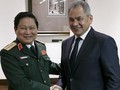 Ngày 4/4/2018, tại Moscow Nga, Bộ trưởng Quốc phòng Ngô Xuân Lịch tiến hành hội đàm với Bộ trưởng Quốc phòng Nga Sergey Shoigu. Ảnh: Sputnik.