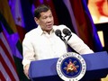 Tổng thống Philippines Rodrigo Duterte phát biểu tại Lễ kỷ niện tròn 120 năm ngày thành lập Bộ Ngoại giao Philippines. Ảnh: Twitter.