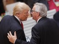 Tổng thống Mỹ Donald Trump và Chủ tịch Ủy ban Liên minh châu Âu Jean-Claude Juncker. Ảnh: CNBC.