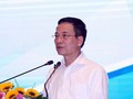 Bộ trưởng Bộ Thông tin và Truyền thông Nguyễn Mạnh Hùng phát biểu. (Ảnh: Thống Nhất/TTXVN)