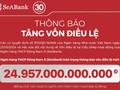 SeABank hoàn tất tăng vốn điều lệ lên 24.957 tỷ đồng