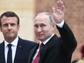 Tổng thống Nga Putin và tổng thống Pháp Macron