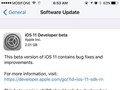 Bản cập nhật iOS 11 beta trên iPhone 7 có dung lượng trên 2 GB.