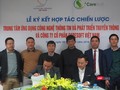 Toàn cảnh lễ ký hợp tác chiến lược của Trung tâm ứng dụng CNTT và phát triển Truyền thông số với Công ty CP Care Soft.