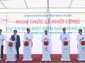 Thủ tướng dự lễ khởi công Nhà máy Điện gió Trung Nam tại Ninh Thuận.