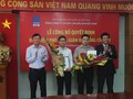 Ông Nguyễn Mạnh Tiến và Trần Minh Tuấn trong lễ nhậm chức Phó Tổng GĐ