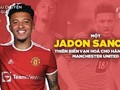 Jadon Sancho từ Borussia Dortmund đã đến sân Old Trafford. Ảnh MU