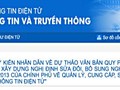 Dự thảo Nghị định được đăng trên Cổng của Chính phủ và Bộ TT&TT từ 23/4