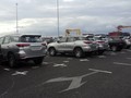 Lô 280 xe Fortuner vừa mới được cập cảng Hải Phòng vào chiều 15/7. (Ảnh: Báo Giao Thông)