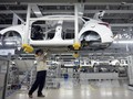 Dây chuyền sản xuất xe ô tô tại nhà máy của Hyundai ở Thương Châu, Hà Bắc, miền bắc Trung Quốc. Ảnh: AFP/TTXVN