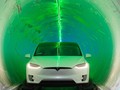 Xe điện Tesla trong đường hầm tốc hành của Elon Musk. Ảnh: The Boring Company