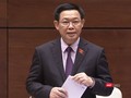 Phó Thủ tướng Vương Đình Huệ trả lời chất vấn trước Quốc hội chiều 6/6 về quản lý tiền ảo