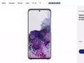 Hình ảnh Galaxy S20 trên website bán hàng của Samsung tại châu Âu
