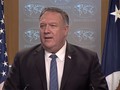 Ngoại trưởng Mỹ Mike Pompeo tại buổi họp báo hôm 6/8