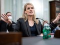 Cô Frances Haugen tại phiên làm chứng trước Thượng viện (ảnh New York Post)