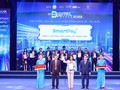 SmartPay nhận Giải thưởng Chuyển đổi số 2022 - Giải thưởng tôn vinh những thành tựu chuyển đổi số xuất sắc của cơ quan Nhà nước, đơn vị sự nghiệp, doanh nghiệp và cá nhân, thúc đẩy công cuộc chuyển đổi số quốc gia. 