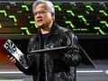 Ông Jensen Huang giới thiệu dòng chip đồ họa Blackwell GeForce RTX 50 Series và laptop RTX 5000 tại triển lãm CES hôm 6/1. Ảnh: Getty Images