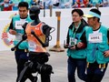 Robot hình người chạy bán marathon. Ảnh: Indian Today