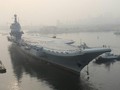Tàu sân bay tự đóng của Trung Quốc đang được thử nghiệm (Ảnh: AFP)