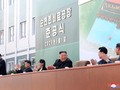 Hình ảnh ông Kim Jong Un tại buổi lễ khánh thành nhà máy phân bón (Ảnh: KCNA)
