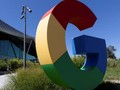 Logo của Google tại cơ sở Google Bay View ở Mountain View, California. Ảnh: Reuters.