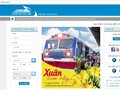 Giao diện trang website bán vé tàu của ngành Đường sắt Việt Nam.