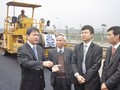 Bộ trưởng Đinh La Thăng thị sát một công trình mà Cienco 1 thực hiện thi công