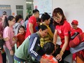 Khám sàng lọc cho trẻ em tại Ninh Sơn. (Ảnh: VCF)