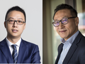 Eddie Wu (trái) và Joe Tsai sẽ lần lượt đảm nhận chức CEO và Chủ tịch của Alibaba Group