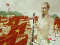 Tranh "Bác Hồ đọc tuyên ngôn độc lập" của Nguyễn Dương 