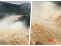 Mưa quá lớn, thuỷ điện Sông Tranh 2 và Đak Mi 4 xả lũ xuống hạ du Quảng Nam (Ảnh: HB ghép)