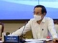 Bí thư Thành uỷ TPHCM Nguyễn Văn Nên chủ trì cuộc họp về COVID-19 cùng với Chính phủ - Ảnh TTBC