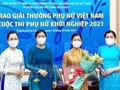 Lễ trao giải Phụ nữ Việt Nam năm 2021 vinh danh những người phụ nữ có nhiều cống hiến 