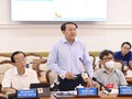 Giám đốc Sở TTTT TP.HCM - ông Lâm Đình Thắng cập nhật tình hình công tác chuyển đổi số của TP tại cuộc họp sáng 4/8